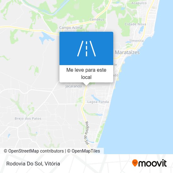 Rodovia Do Sol mapa