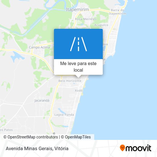 Avenida Minas Gerais mapa
