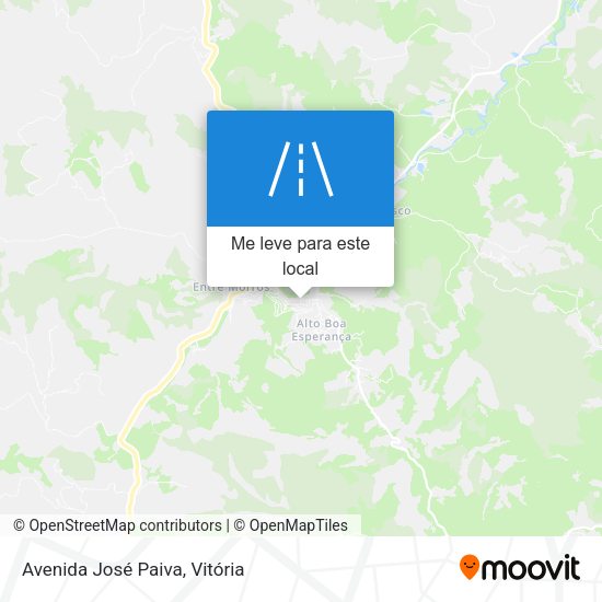 Avenida José Paiva mapa