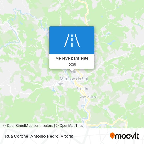 Rua Coronel Antônio Pedro mapa