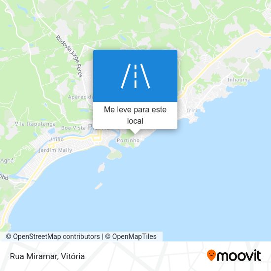 Rua Miramar mapa