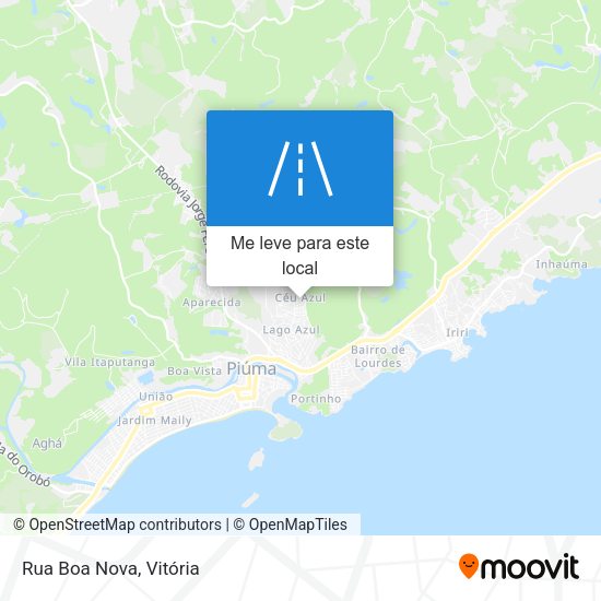 Rua Boa Nova mapa