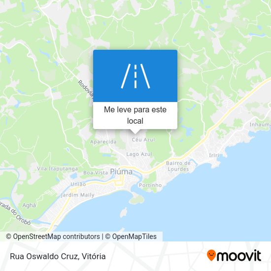 Rua Oswaldo Cruz mapa