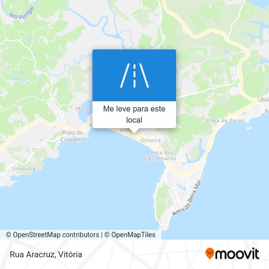 Rua Aracruz mapa