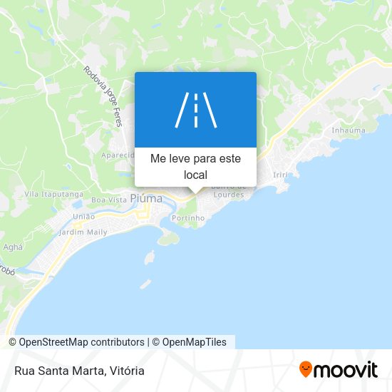 Rua Santa Marta mapa