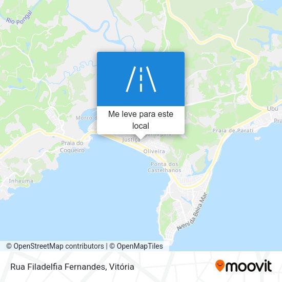 Rua Filadelfia Fernandes mapa