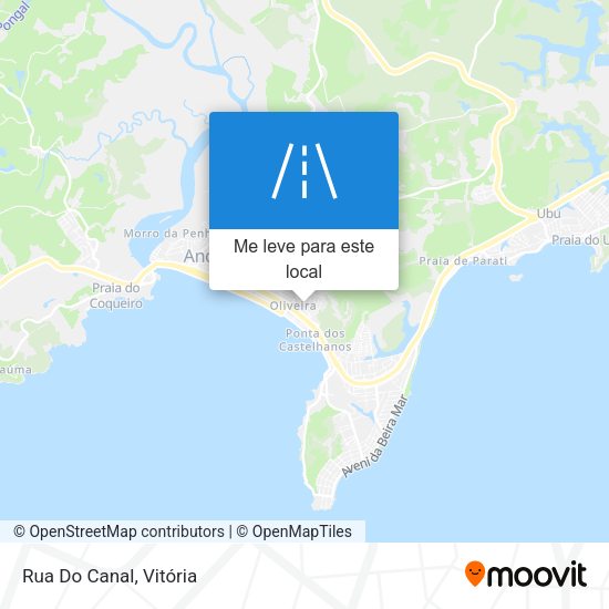 Rua Do Canal mapa