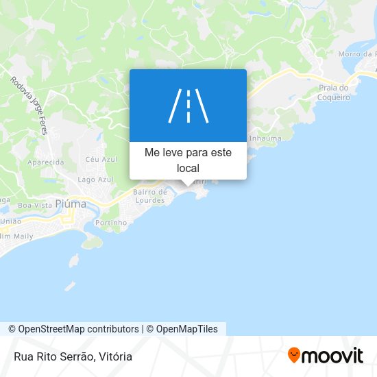 Rua Rito Serrão mapa