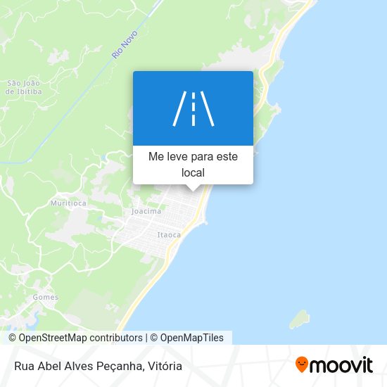 Rua Abel Alves Peçanha mapa