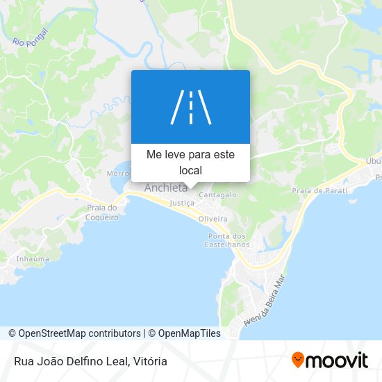 Rua João Delfino Leal mapa