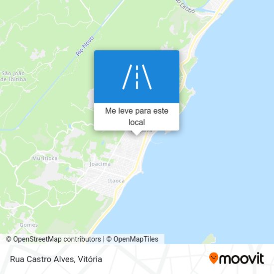 Rua Castro Alves mapa