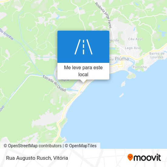 Rua Augusto Rusch mapa