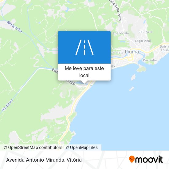 Avenida Antonio Miranda mapa
