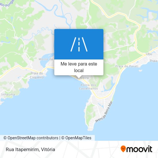 Rua Itapemirim mapa