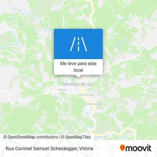 Rua Coronel Samuel Scheidegger mapa