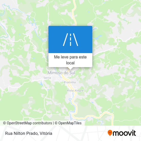 Rua Nilton Prado mapa