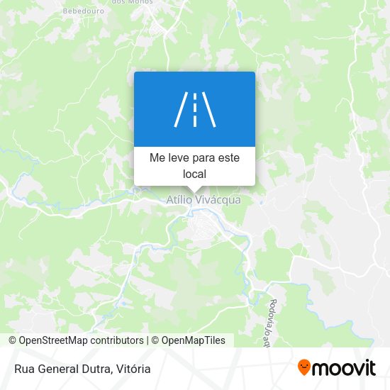 Rua General Dutra mapa