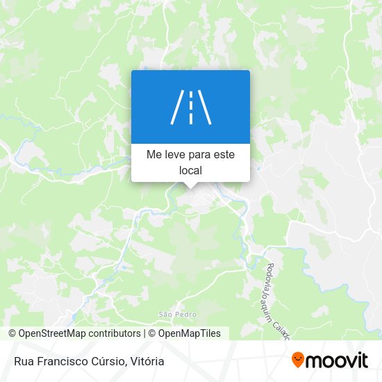 Rua Francisco Cúrsio mapa