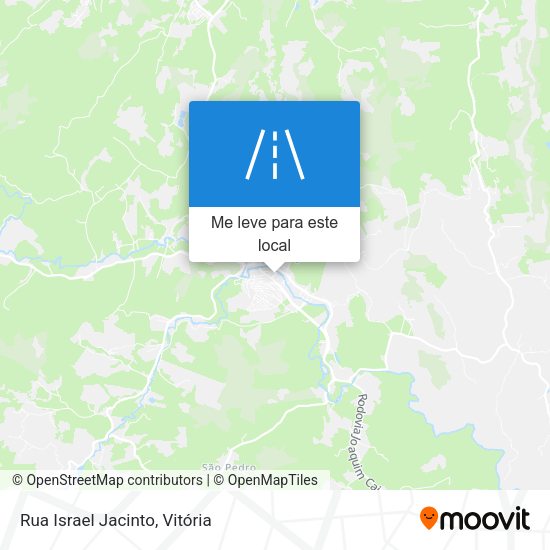 Rua Israel Jacinto mapa
