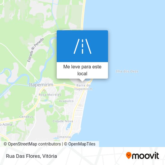 Rua Das Flores mapa