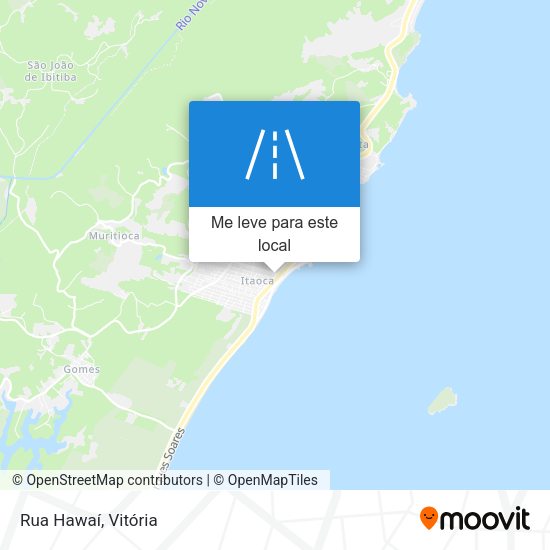 Rua Hawaí mapa