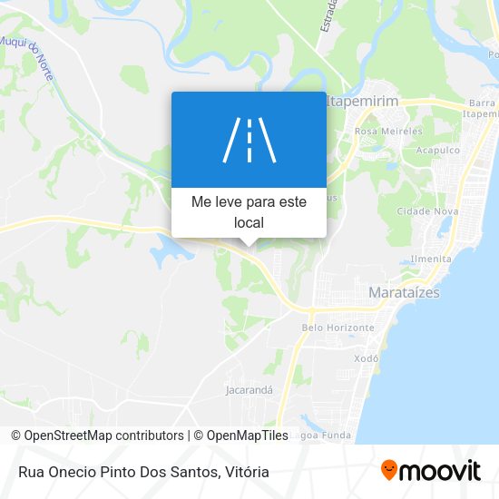 Rua Onecio Pinto Dos Santos mapa