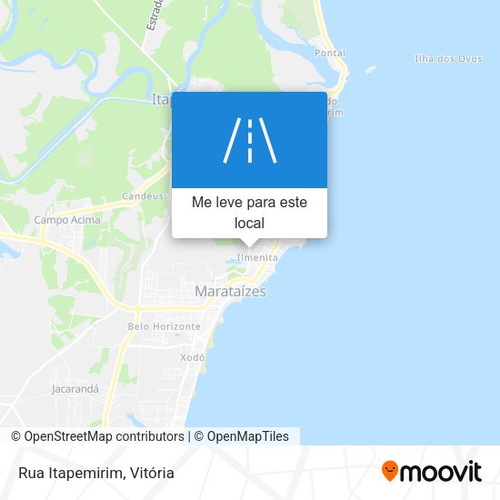 Rua Itapemirim mapa