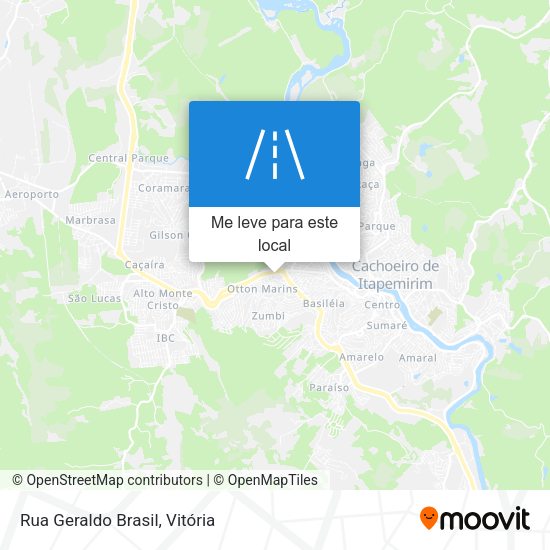 Rua Geraldo Brasil mapa