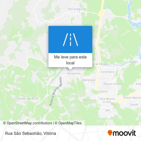 Rua São Sebastião mapa