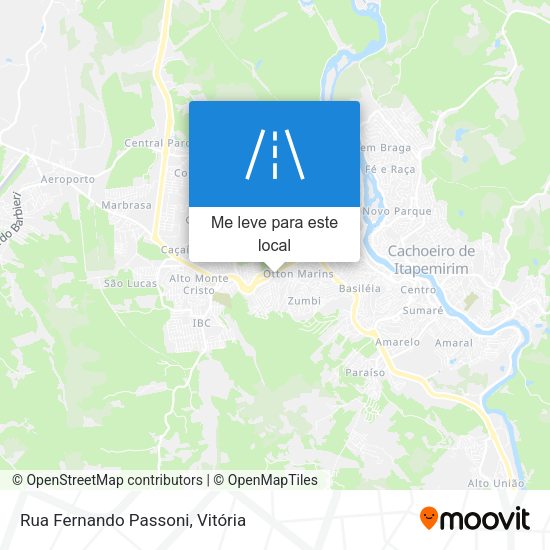 Rua Fernando Passoni mapa