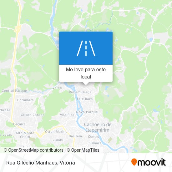 Rua Gilcelio Manhaes mapa