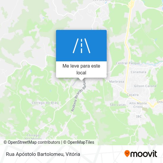 Rua Apóstolo Bartolomeu mapa