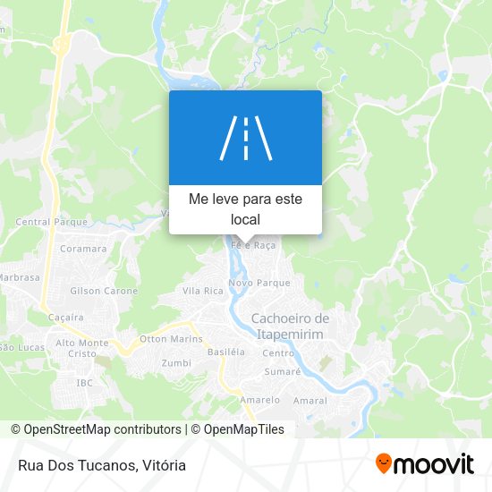 Rua Dos Tucanos mapa