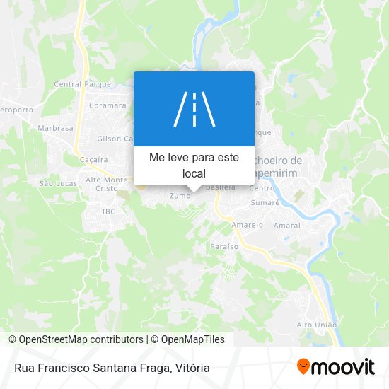 Rua Francisco Santana Fraga mapa