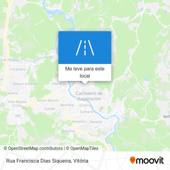 Rua Francisca Dias Siqueira mapa