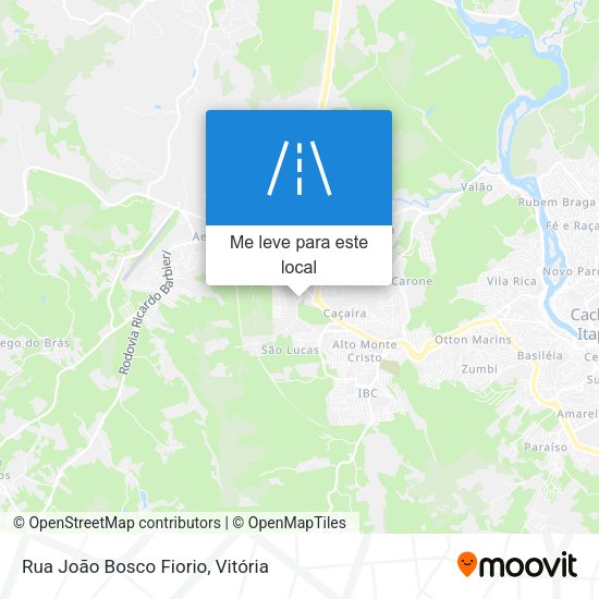 Rua João Bosco Fiorio mapa