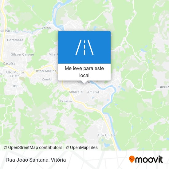 Rua João Santana mapa