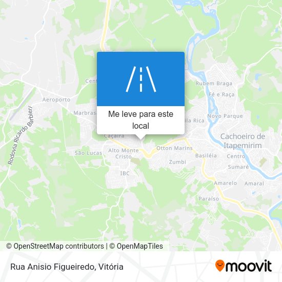 Rua Anisio Figueiredo mapa