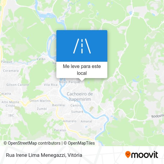 Rua Irene Lima Menegazzi mapa