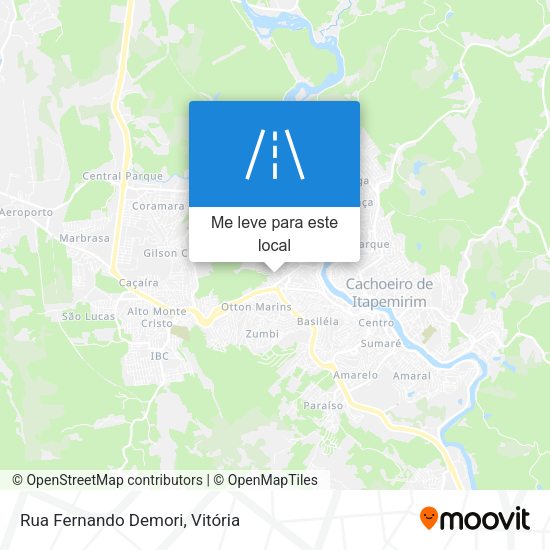 Rua Fernando Demori mapa