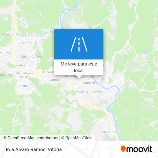 Rua Álvaro Ramos mapa