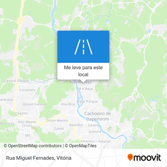 Rua Miguel Fernades mapa