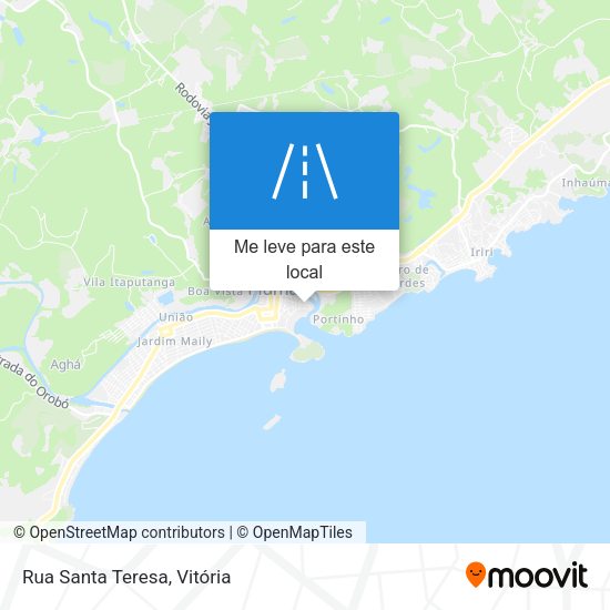 Rua Santa Teresa mapa