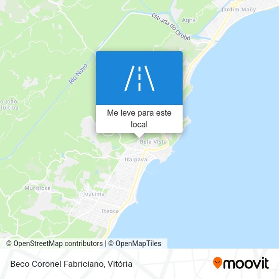 Beco Coronel Fabriciano mapa