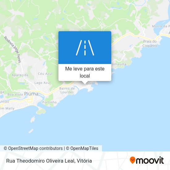 Rua Theodomiro Oliveira Leal mapa