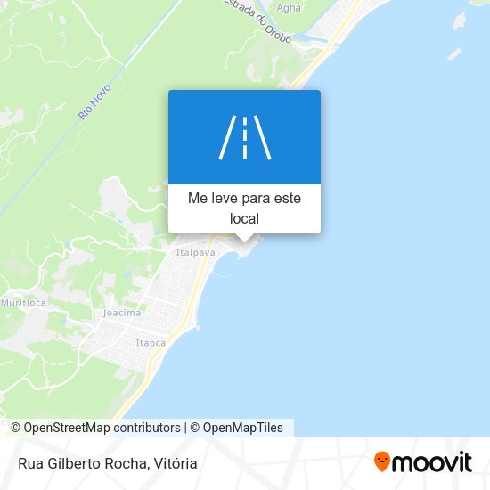 Rua Gilberto Rocha mapa
