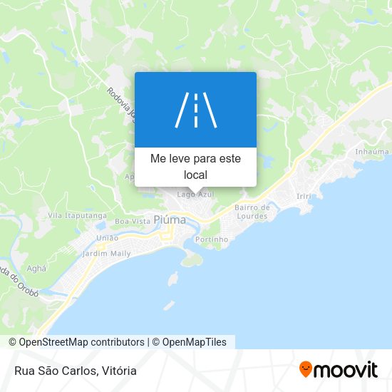 Rua São Carlos mapa