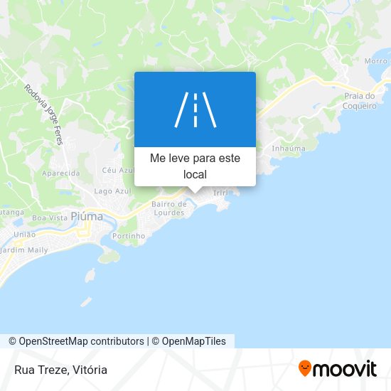 Rua Treze mapa
