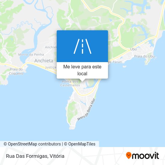 Rua Das Formigas mapa