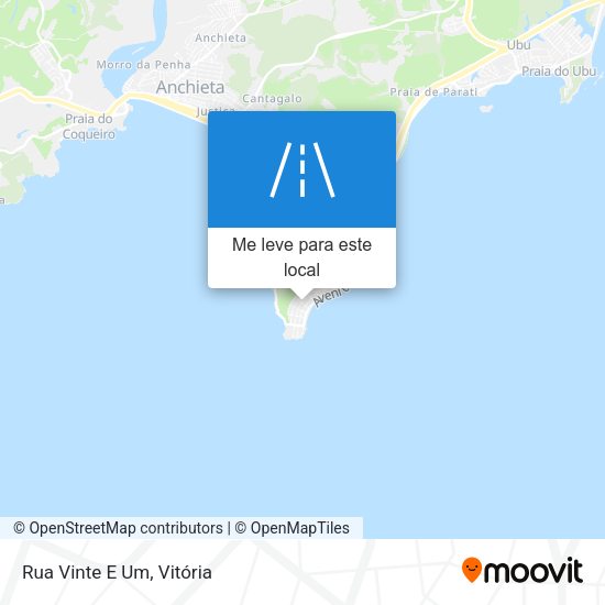 Rua Vinte E Um mapa